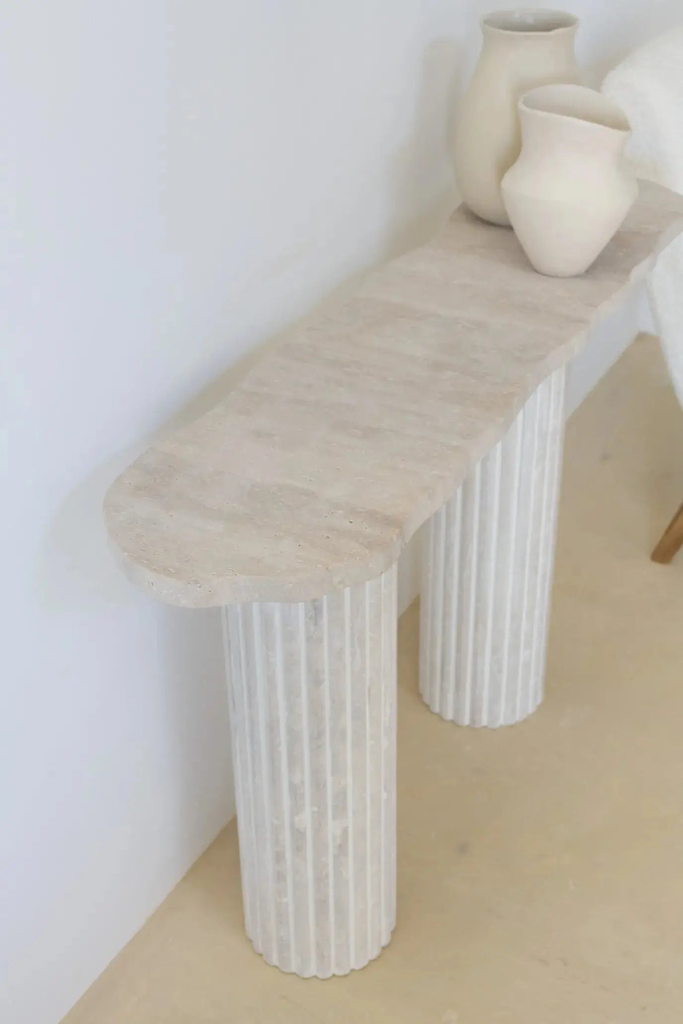 Console en travertin Hercules