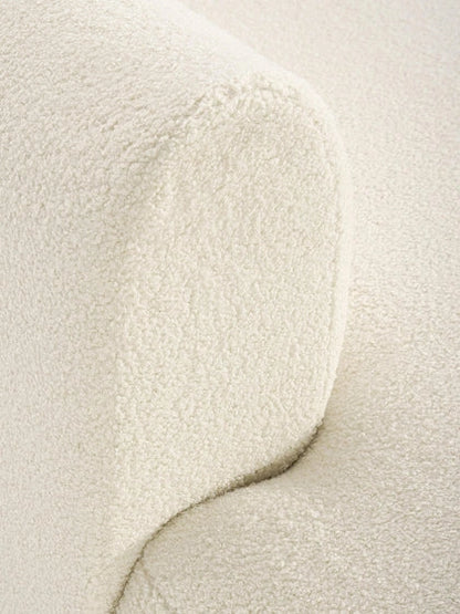 Canapé d’angle modulable en tissu peluche – Sofia