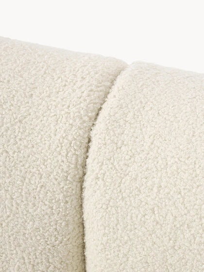 Canapé d’angle modulable en tissu peluche – Sofia