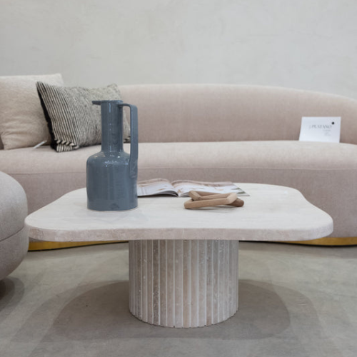Table Basse en Travertine