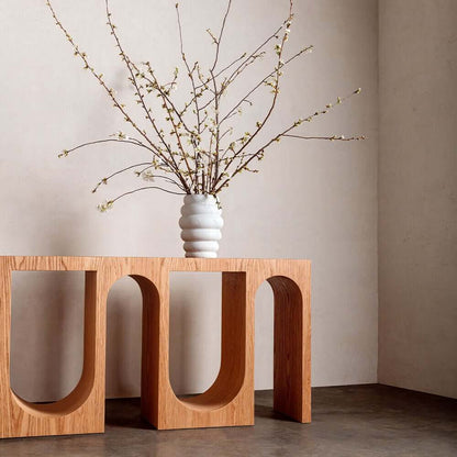 Console Modèle TERANO en bois teinté