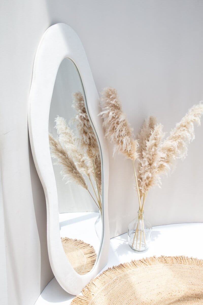 Miroir Wavy en Bois – Design Moderne et Élégant