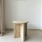 Table d'Appoint Ronde en travertine