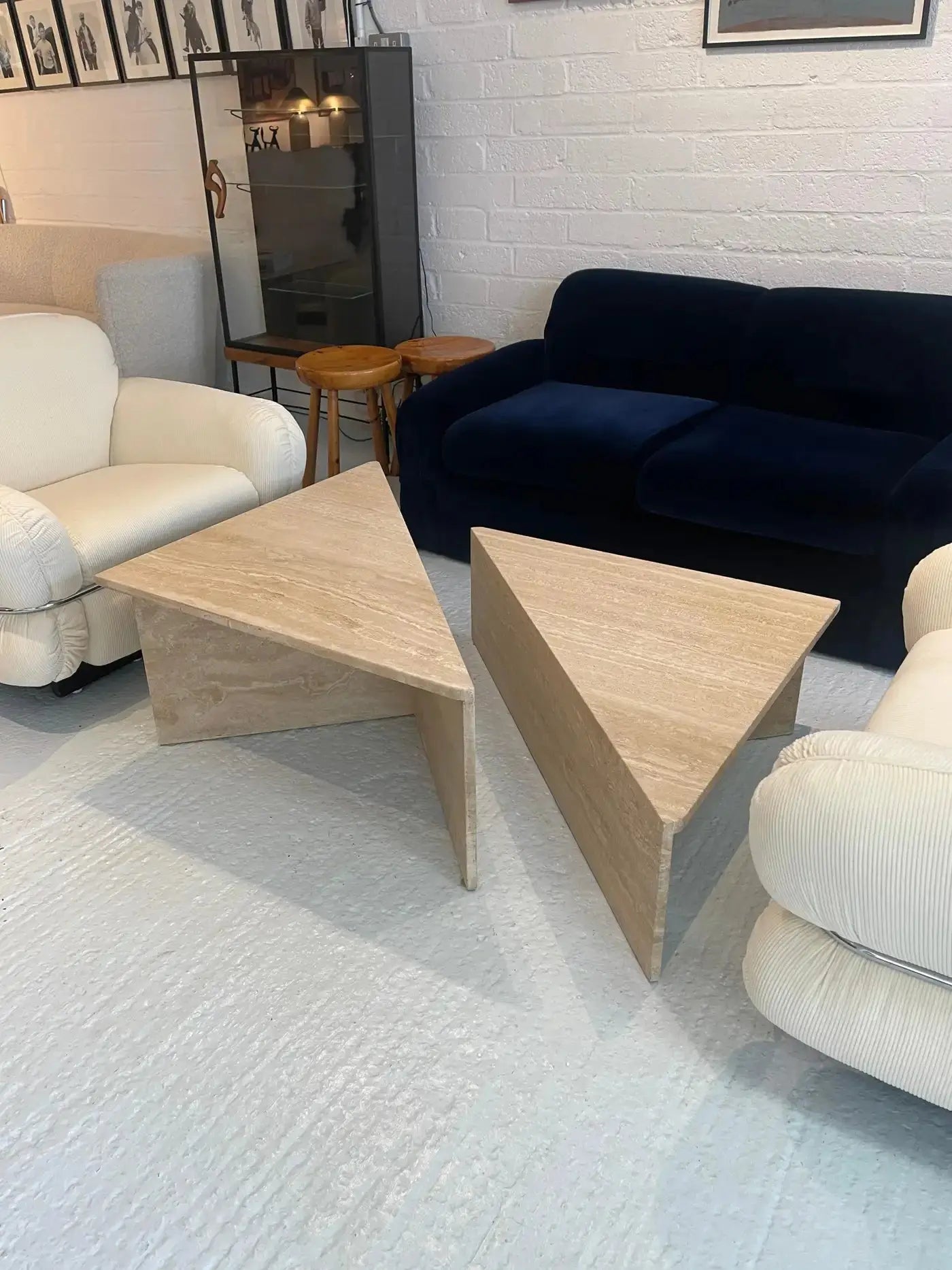 Table Basse "Kuna" en Travertine