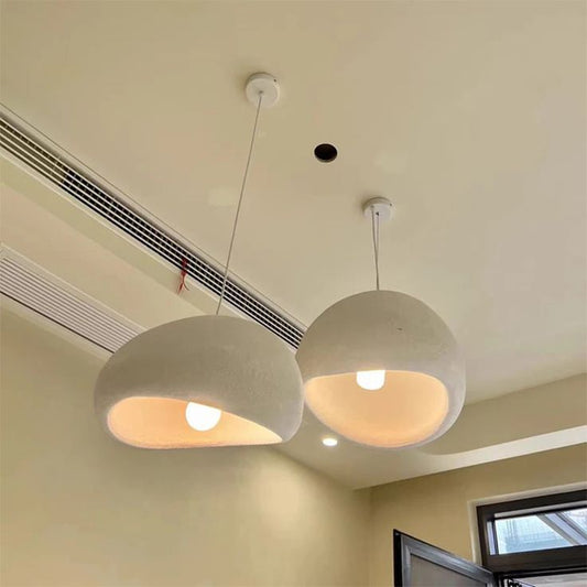 Lampe Suspendue Artisanale – Inspiration Wabi-Sabi