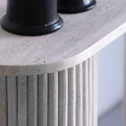 Console d'Entrée en Travertin Selene