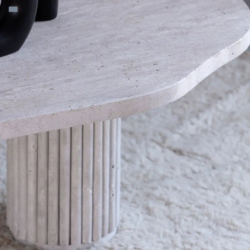 Table Basse en Travertin Jade