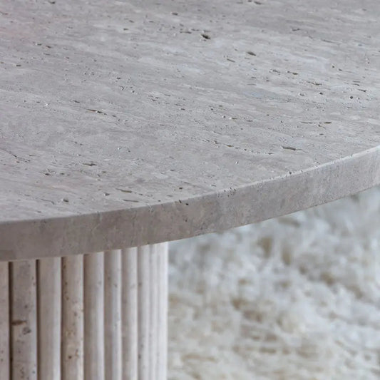 Table Basse Opale en Travertine