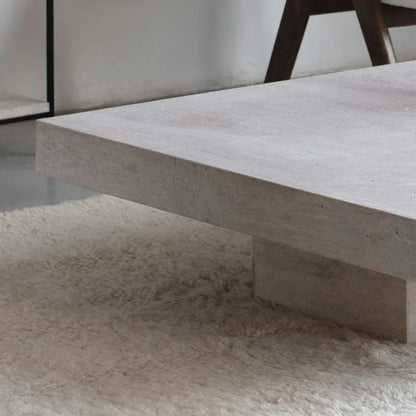 Table Basse en Travertin Oreste - Rectangulaire