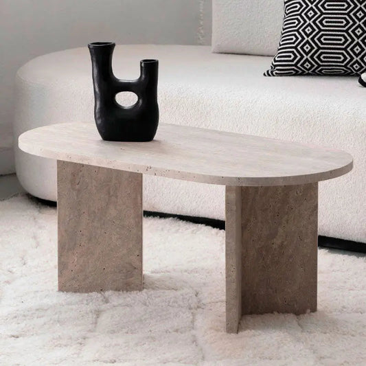 Table Basse Spinelle en Travertine