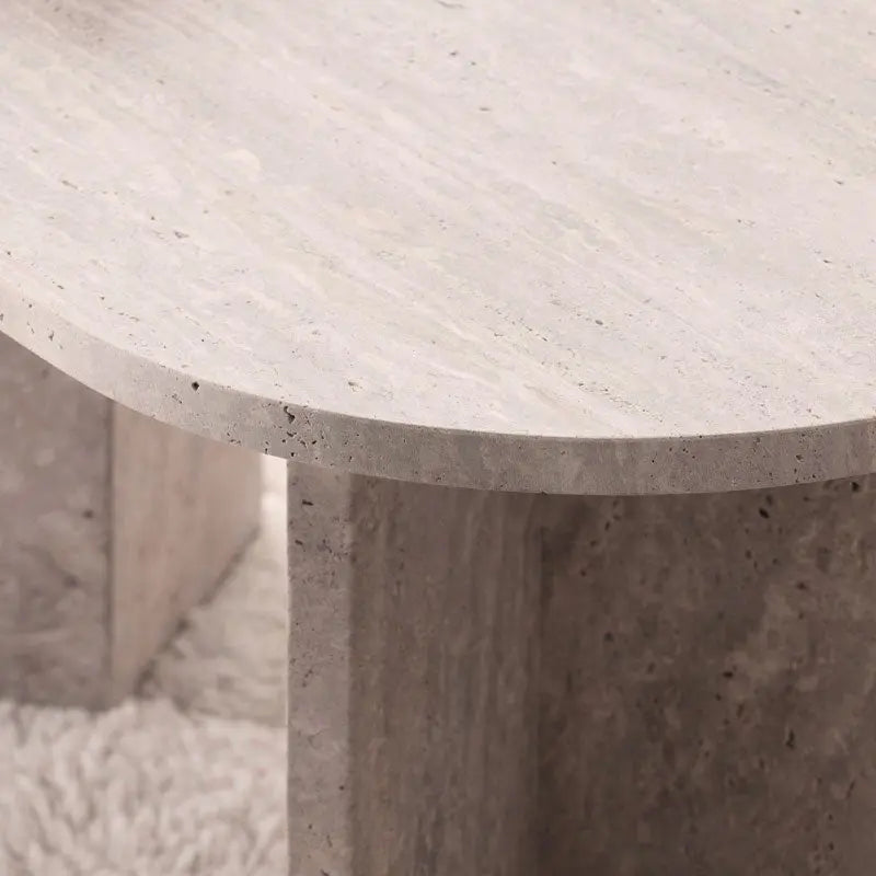 Table Basse Spinelle en Travertine