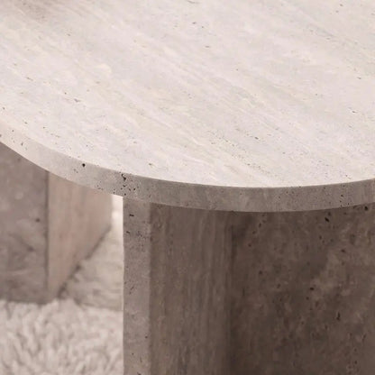 Table Basse Spinelle en Travertine