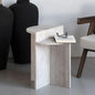 Table d’appoint en travertin Céleste