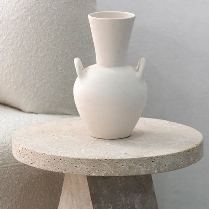 Table d'appoint en travertin Mazagan