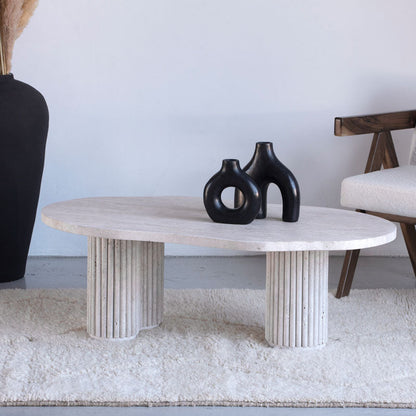 Table Basse Modèle Pandora en Travertin