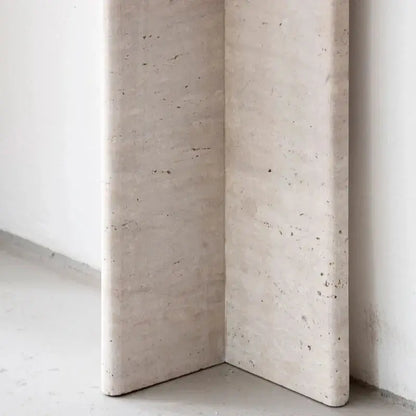 Console d'entrée en travertin Sparte