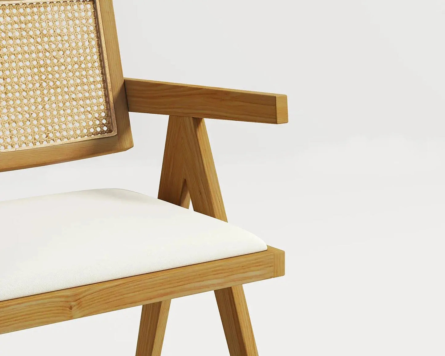 Chaise en Bois Massif et Canage