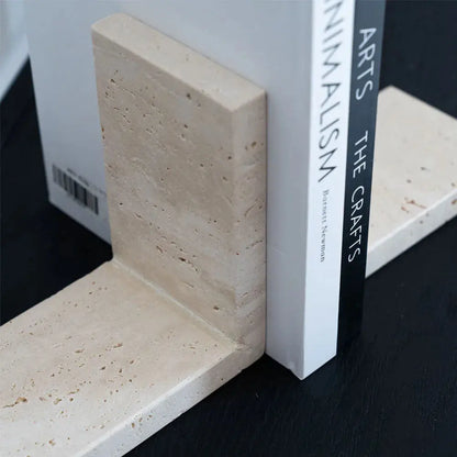 Serre-Livres en Travertine