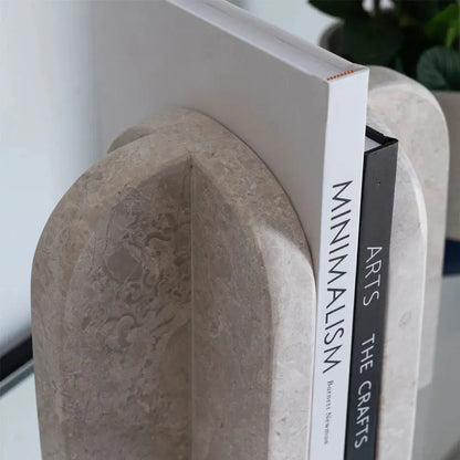 Serre-Livres en Travertine