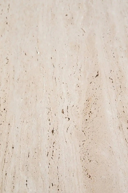 Table d'appoint carrée en travertin (2 tailles)