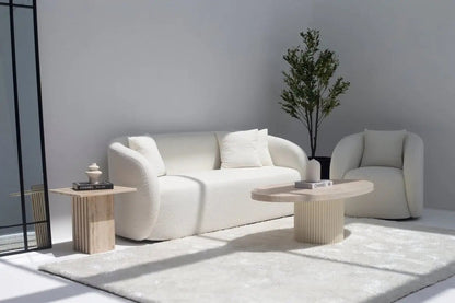 Table d'appoint en travertin