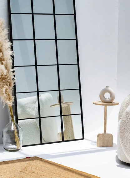 Table d'appoint ronde en travertine