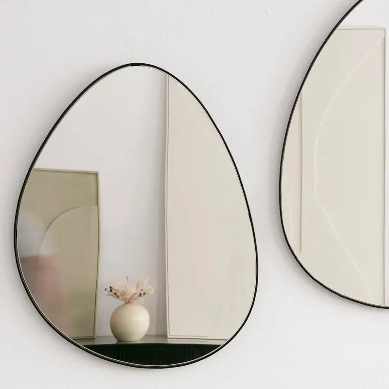 Duo de Miroirs Muraux Organiques