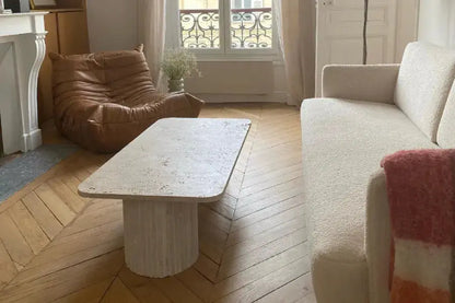 Table basse en travertin Olympia