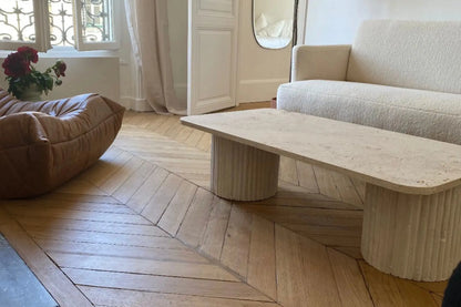 Table basse en travertin Olympia
