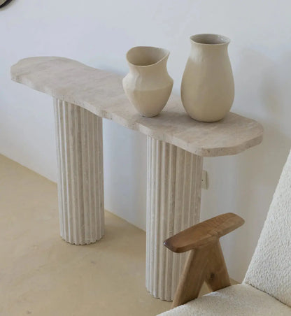 Console en travertin Hercules