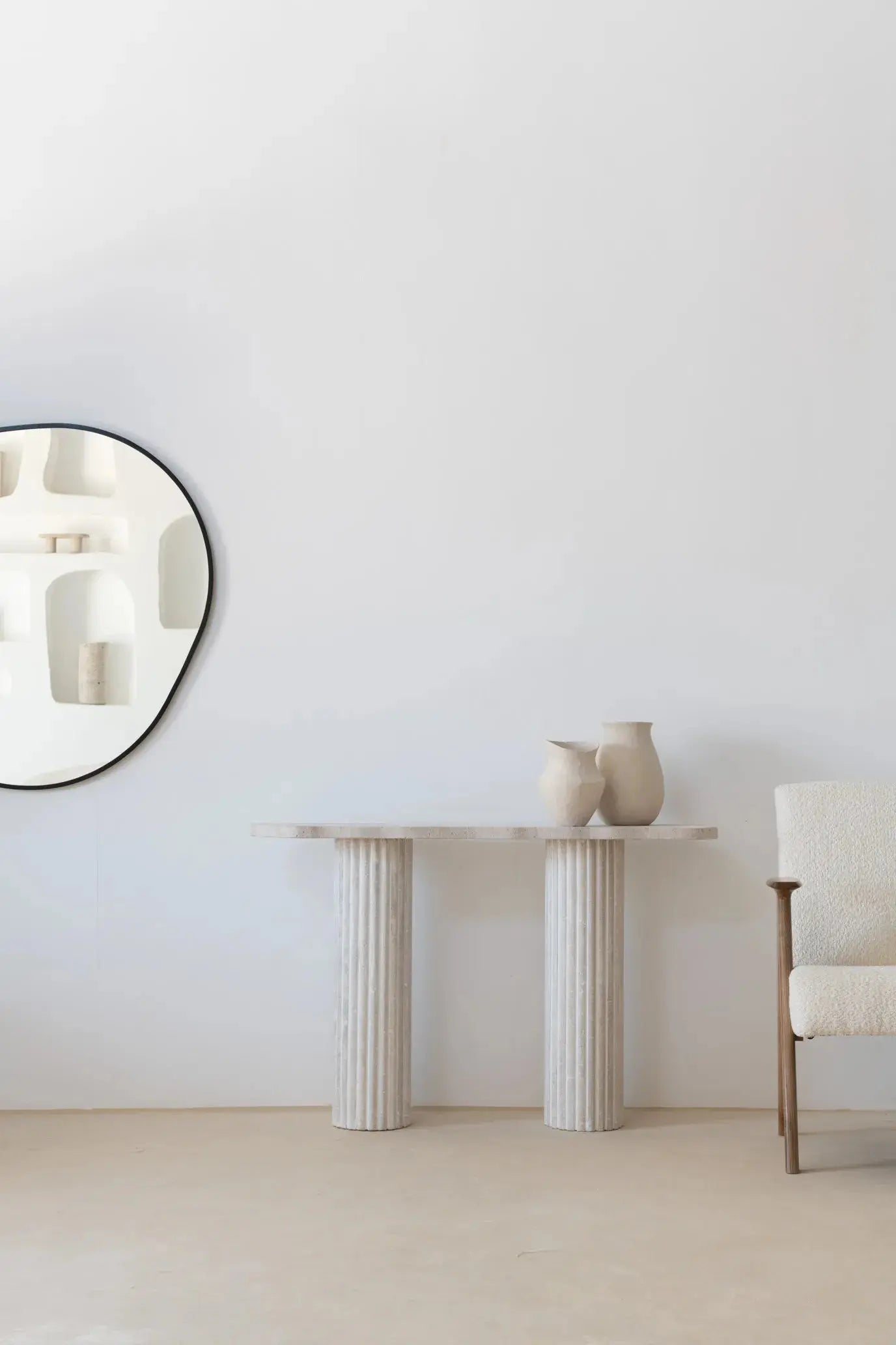 Console en travertin Hercules