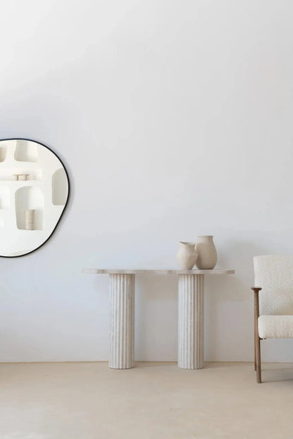 Console en travertin Hercules