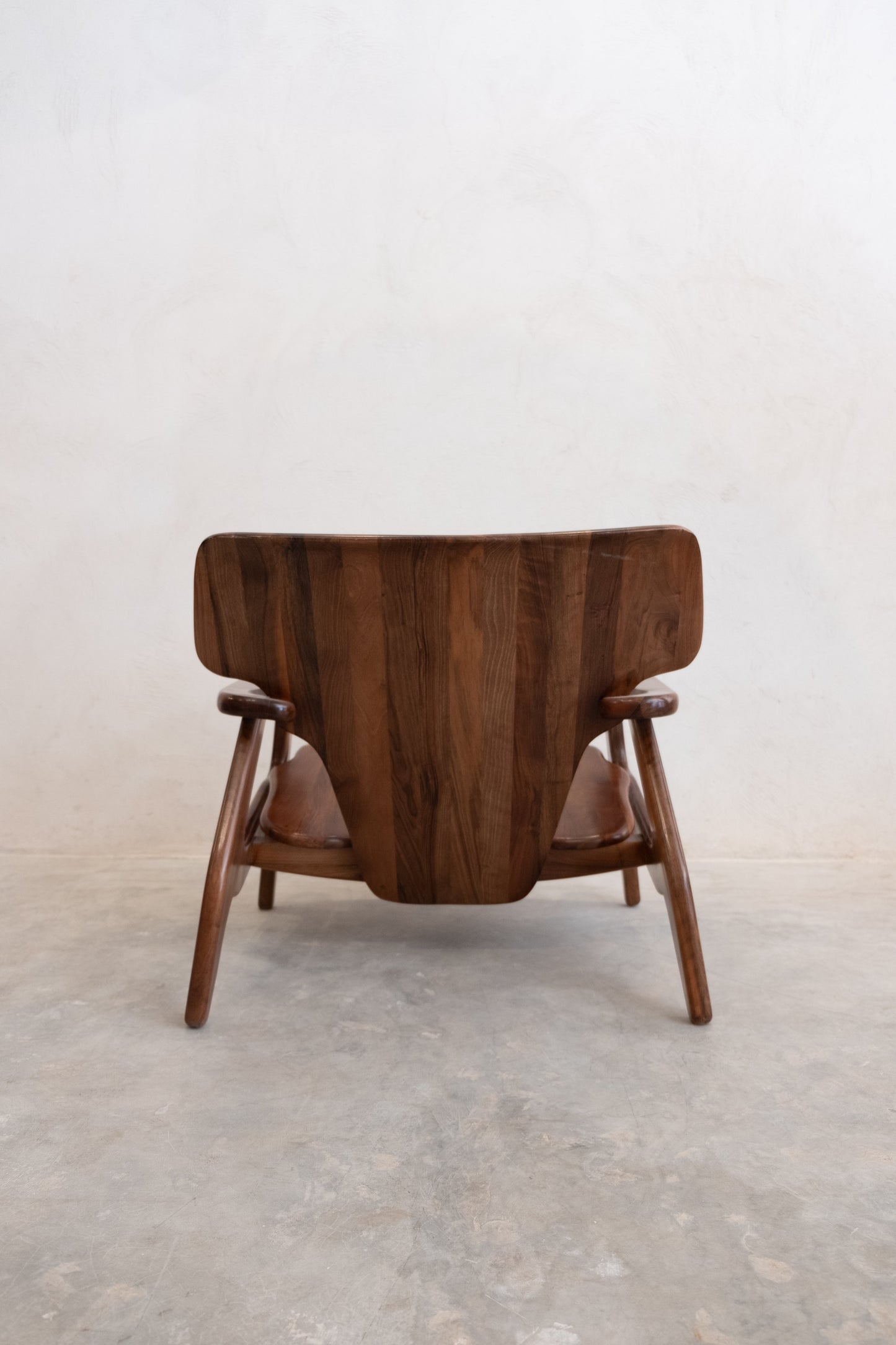 Designer Walnut Lounge Chair
