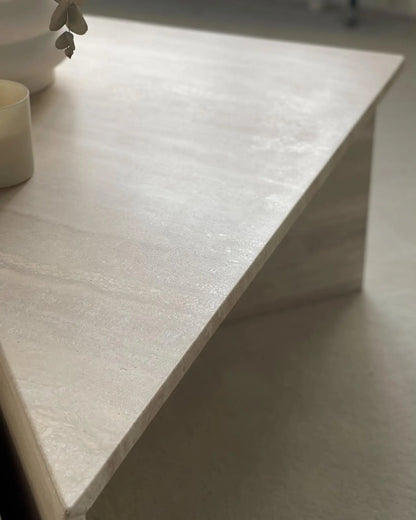 Table Basse "Kuna" en Travertine